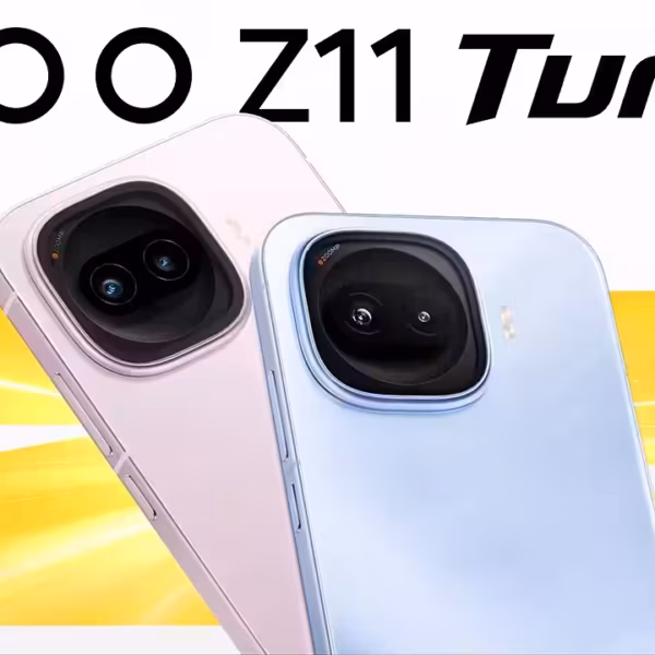 Два смартфона iQOO Z11 Turbo с крупными камерами на задней панели
