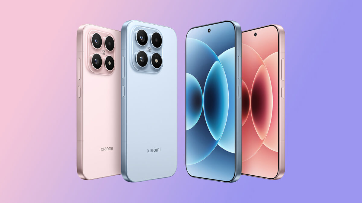 Смартфоны Xiaomi Redmi и Poco с градиентным фоном в современном дизайне