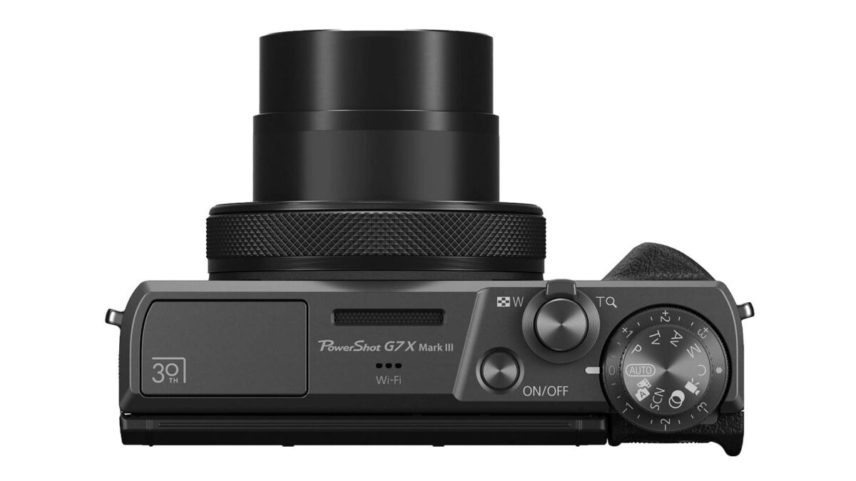 Верхняя панель фотоаппарата Canon PowerShot G7 X III