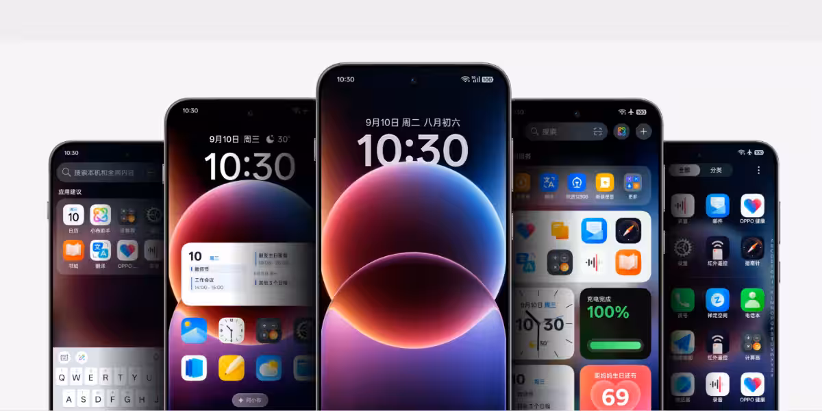 Многообразие интерфейсов и приложений на смартфонах Realme