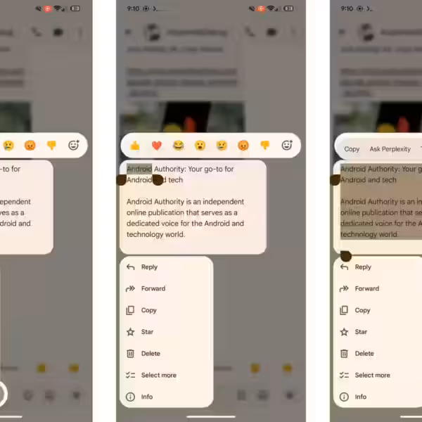 google messages copy part of message beta