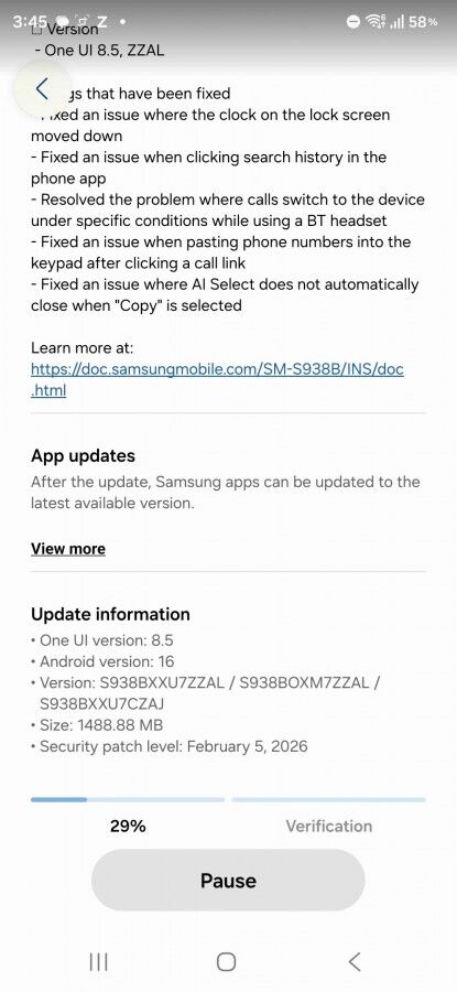 Samsung выпустила четвёртую бета-версию One UI 8.5 для Galaxy S25 5 gsmarena 002 1