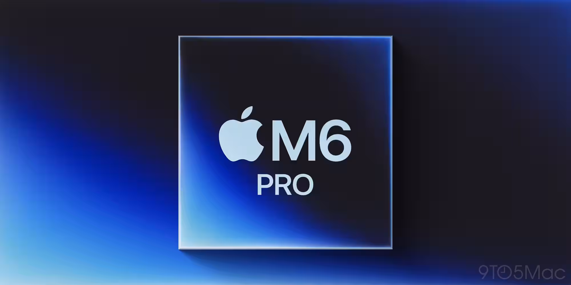 Экран MacBook с изображением и надписью M6 Pro