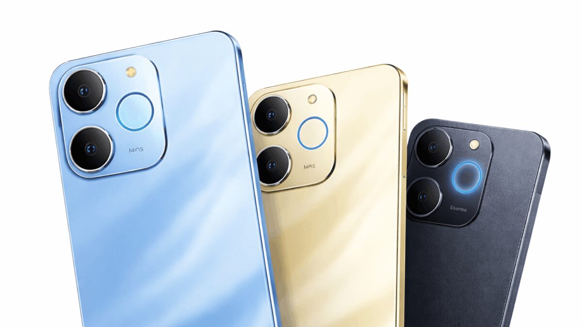 Три цветных смартфона Realme P4 Lite с камерами на задней панели