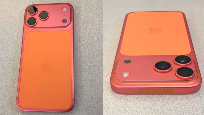Задняя часть iPhone с жёлтой и розовой цветами
