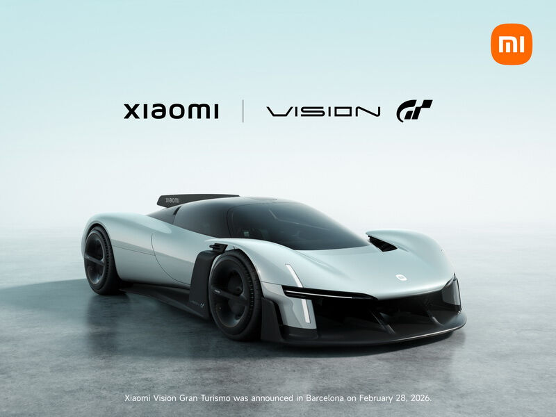 Xiaomi Vision GT электрический гиперкар для Gran Turismo 7 на MWC 2026, вид спереди