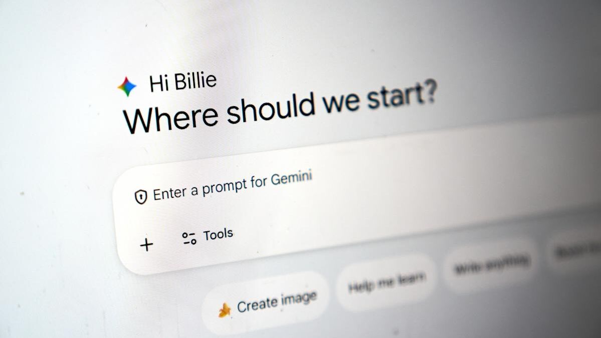 Экран Google с предложением начать работу с Gemini для macOS и Desktop Intelligence