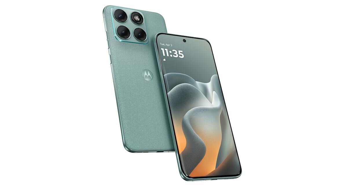 Motorola Edge 70 Fusion спереди и сзади: изогнутый экран 144 Гц и камера Sony