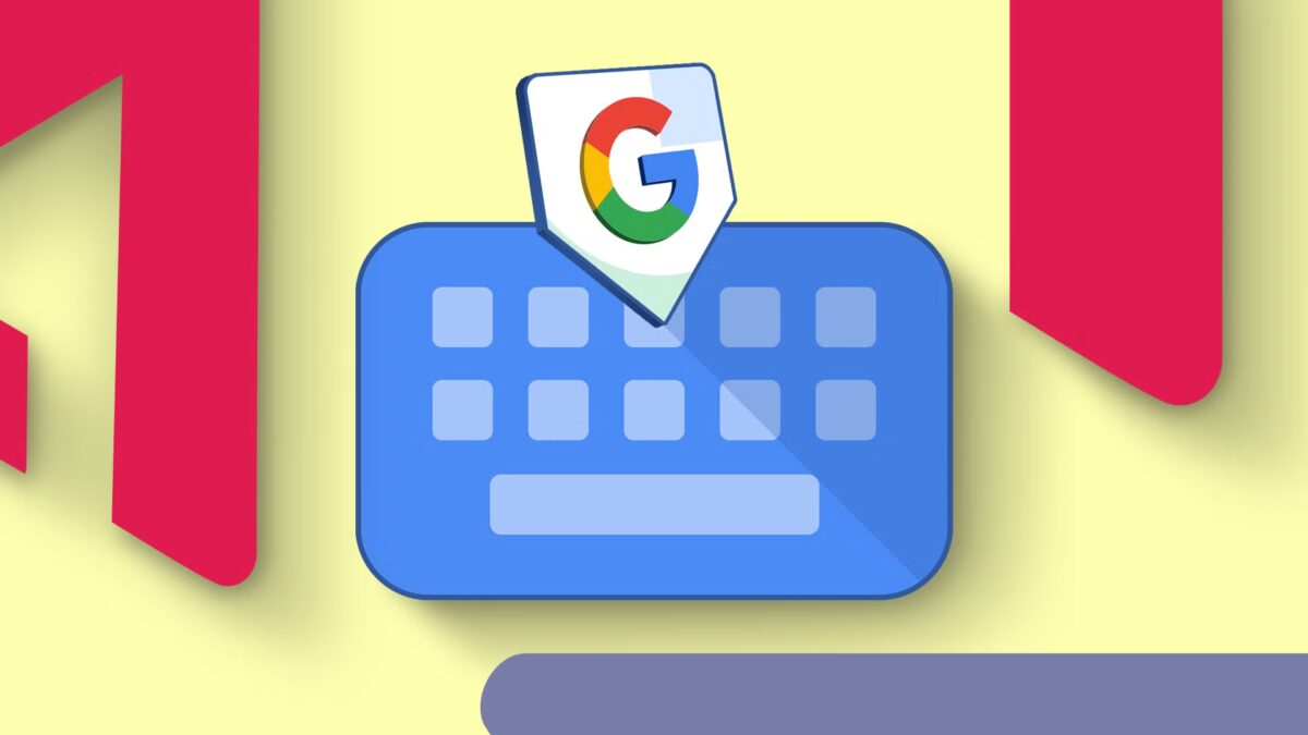 Иконка Gboard с логотипом Google на желтом фоне и поддержкой микрофона Bluetooth для голосового набора