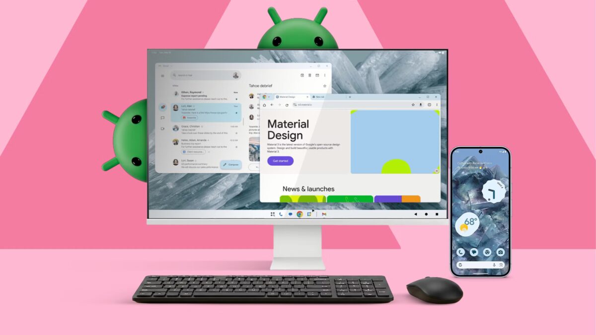 Android Desktop Mode: Android превращает смартфон в настольный компьютер с экраном и клавиатурой