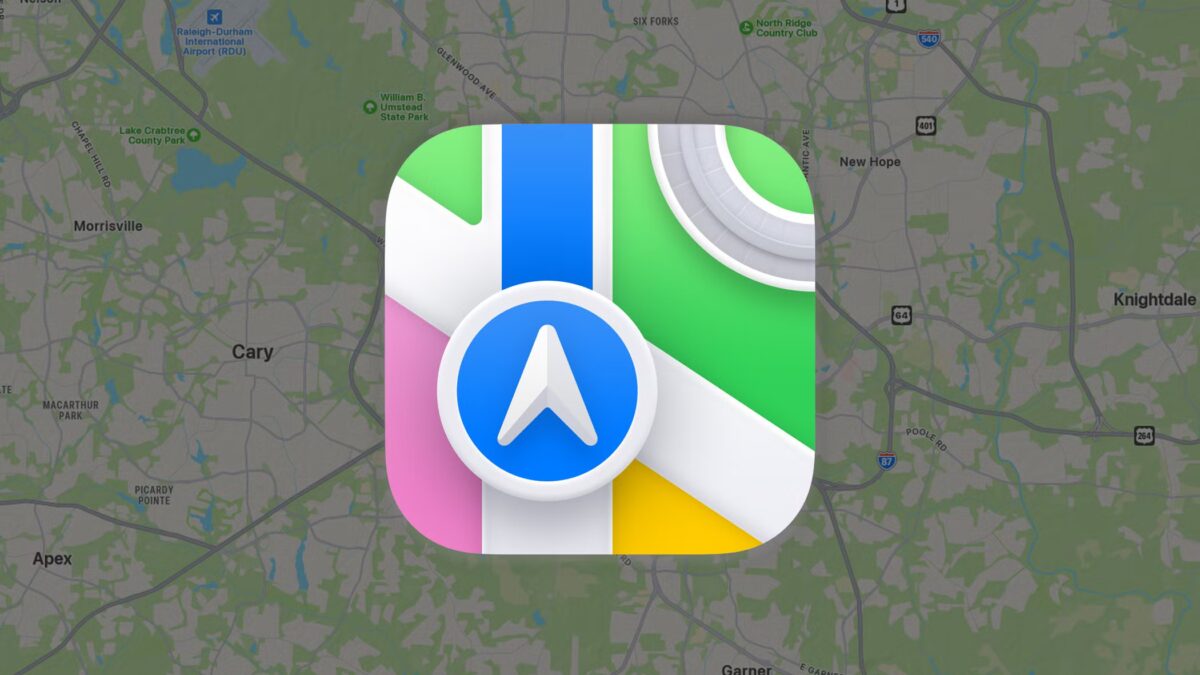 Иконка приложения Apple Maps с ярким логотипом