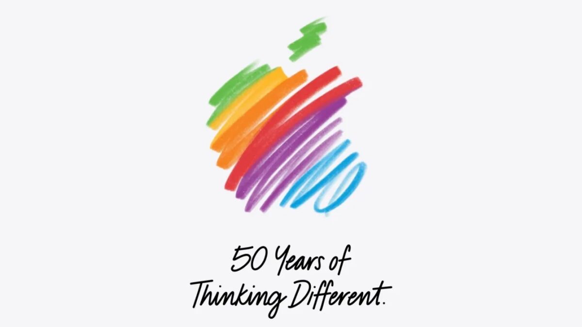 Рисованная абстракция для празднования 50-летия Apple «Thinking Different»