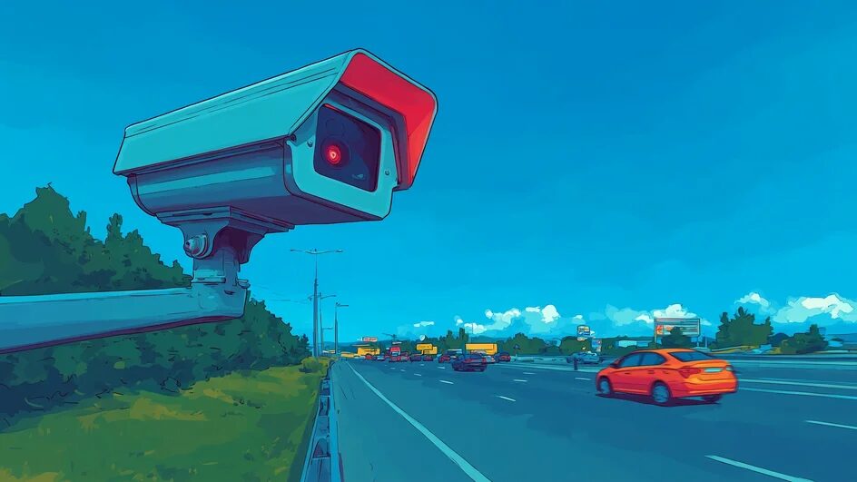 Автоматическая камера для контроля ОСАГО в Москве: проверка такси и грузовиков в движении