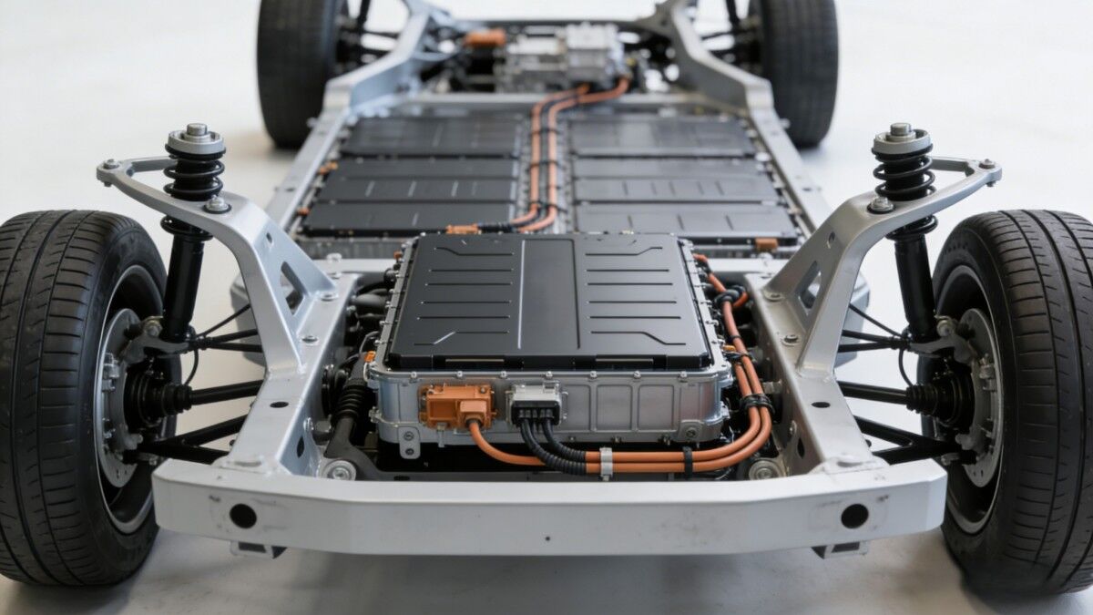 Электрический автомобильный шасси с твердотельной батареей Eve Energy
