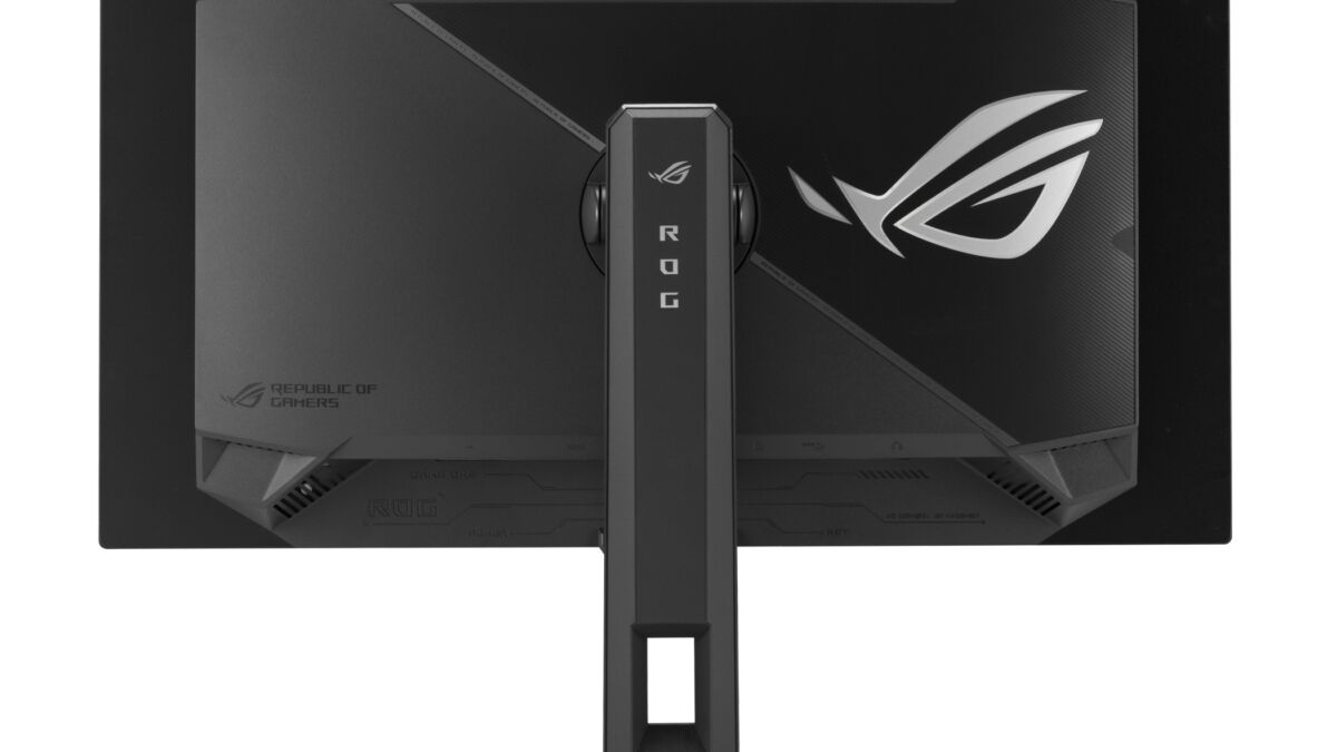 задняя панель монитора Asus ROG Strix OLED крепление для стойки
