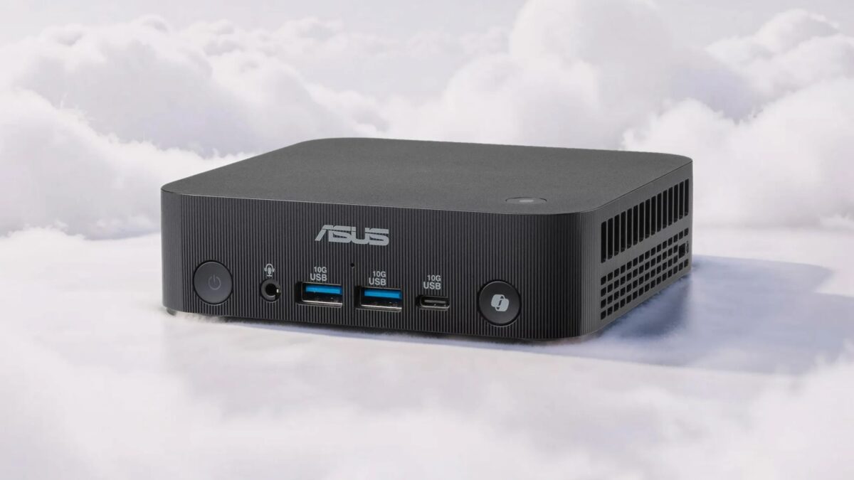 Мини-компьютер ASUS ExpertCenter PN55 с вентиляционными отверстиями сбоку