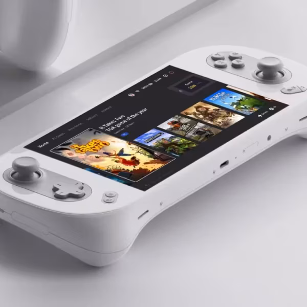 Портативная игровая консоль OnePlus с сенсорным управлением на экране