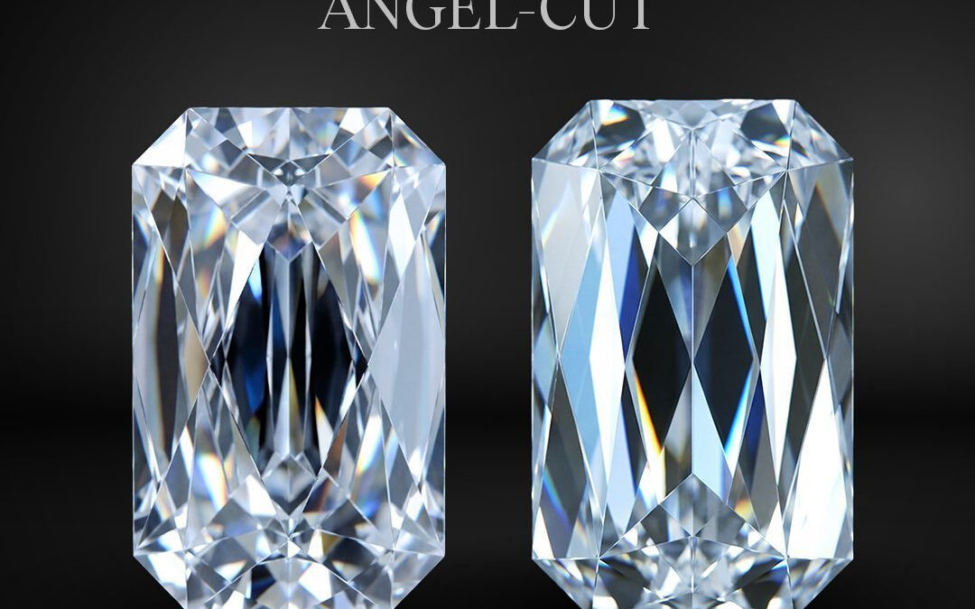 Драгоценный камень с новой огранкой Angel Cut со сформированными гранями и блеском