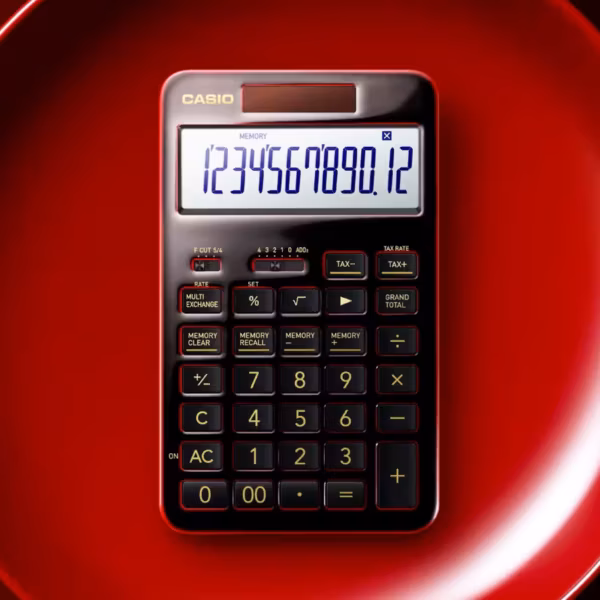 Премиальный калькулятор Casio с алюминиевым корпусом