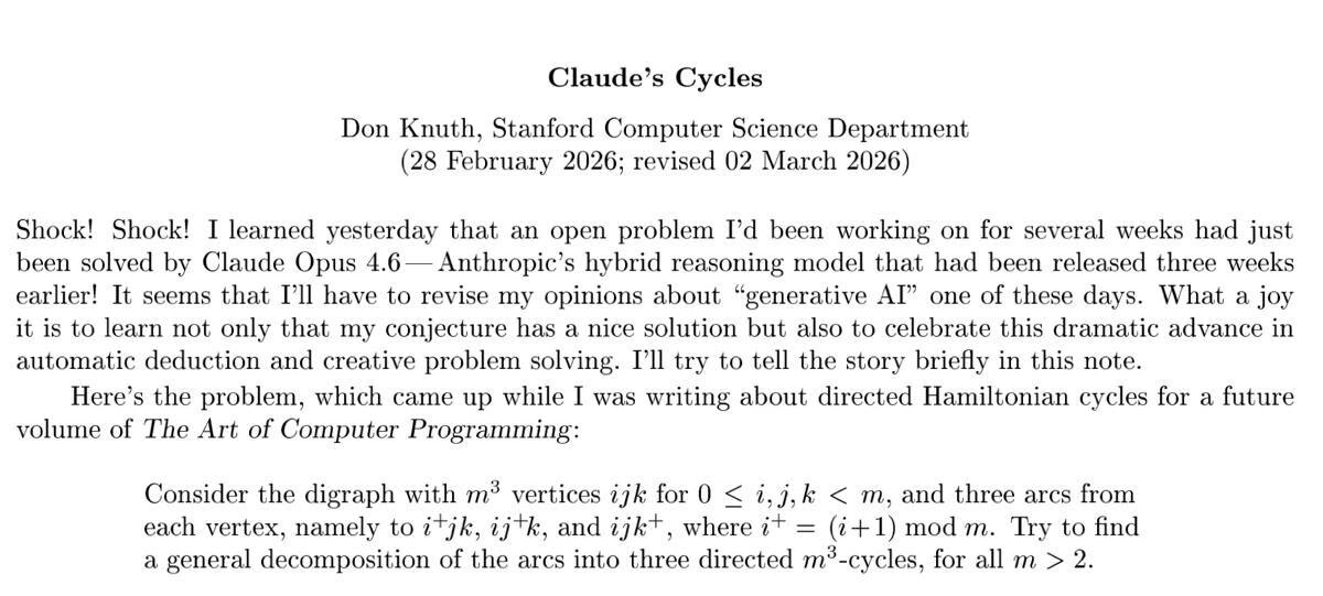 claude opus reshil zadachu knuta