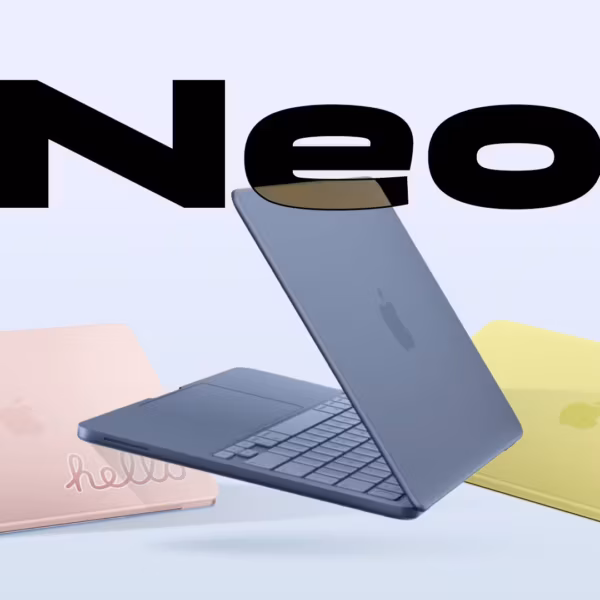 Разноцветные MacBook Neo с логотипом Apple в обзоре устройства за $500 против Chromebooks
