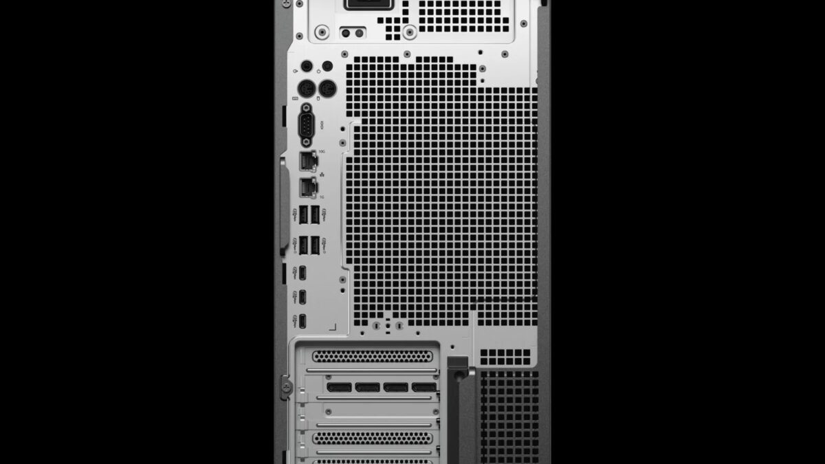 Задняя панель рабочей станции Dell Precision T6 с разъемами