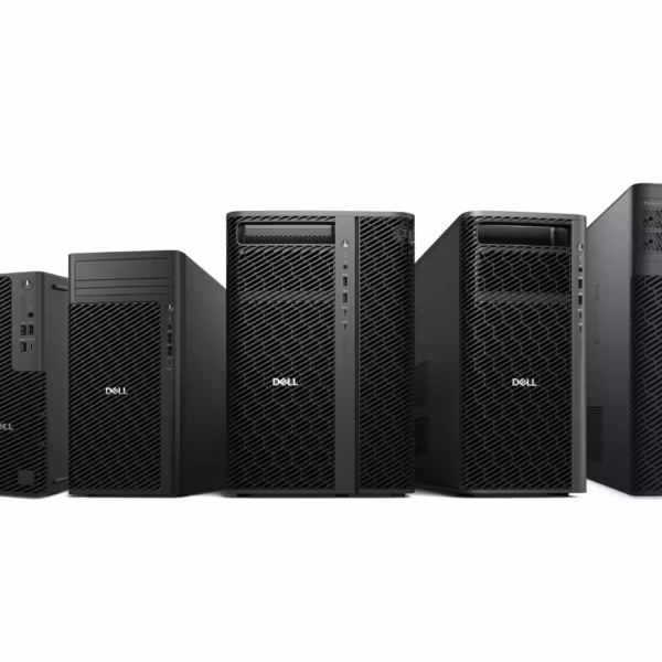 Рабочие станции Dell Precision 9 T4 и T6 в корпусах tower, вид спереди