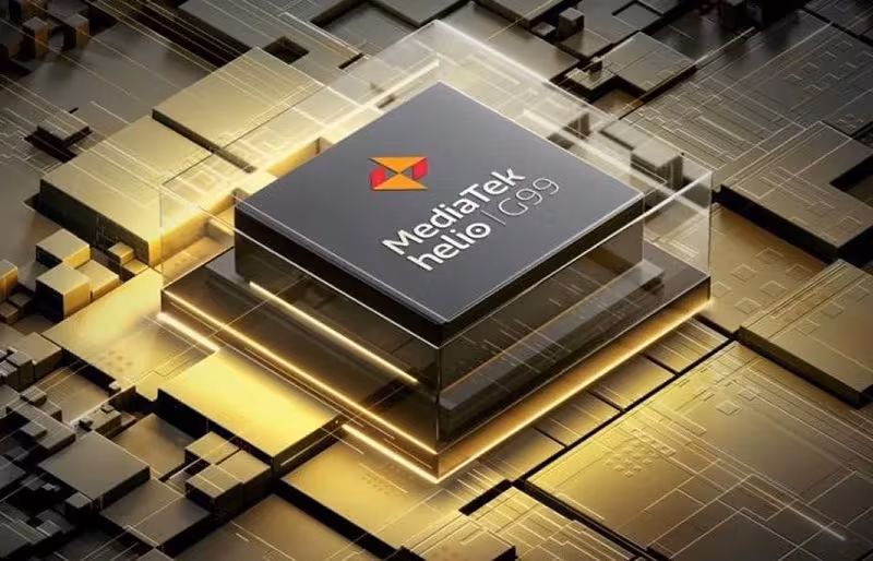 Чипсет MediaTek Helio G99 на плате, крупный план для статьи об уязвимости в MediaTek