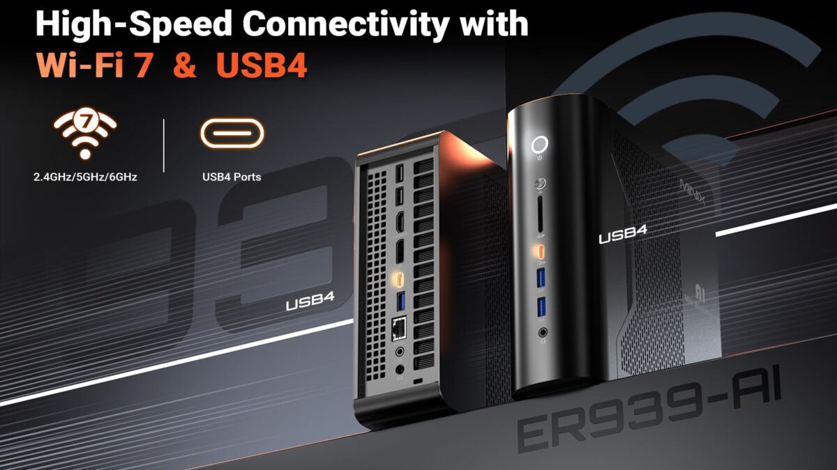 Мини-пк Minix ER939-AI Pro с интерфейсом USB4 и Wi-Fi 6