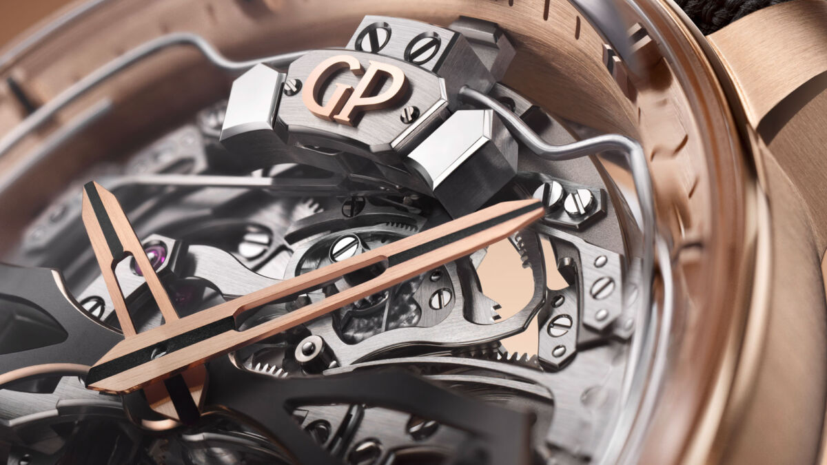 Часы Girard-Perregaux минутный репетир с турбийоном и Flying Bridges, автоматические