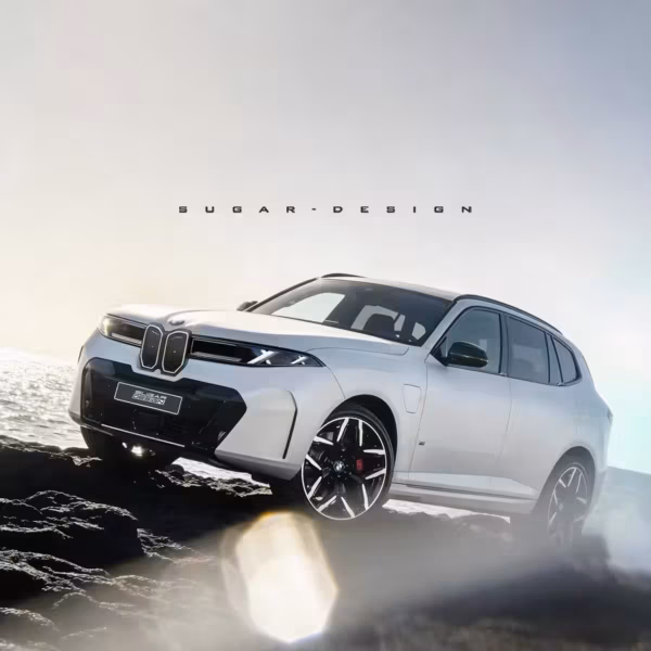 Обновлённый BMW X5 на скалистом берегу: крупные колёса и панорамный iDrive с новыми моторами
