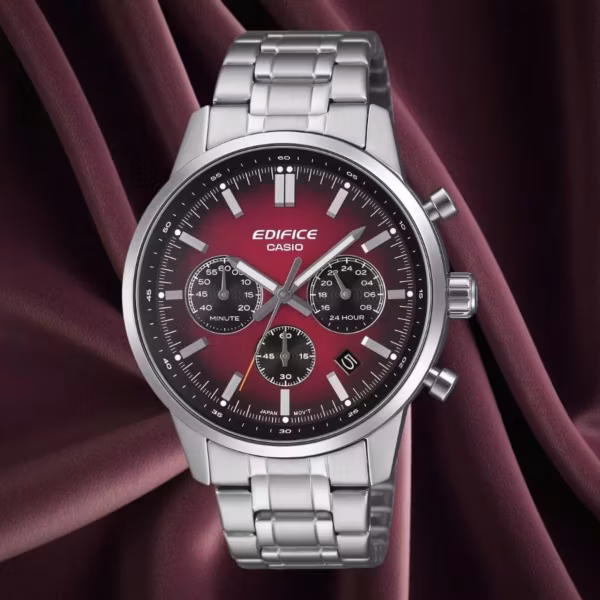 Часы Casio Edifice EFR-575 с металлическим браслетом
