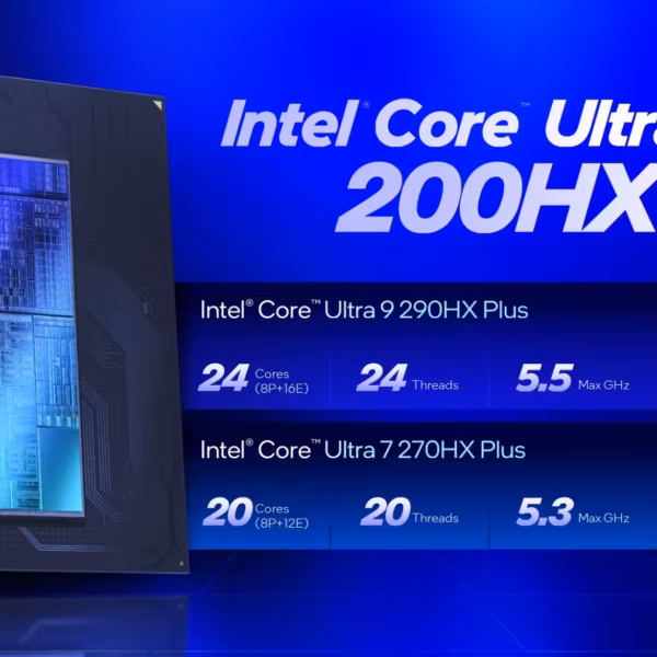 Презентация Intel Core Ultra 9 290HX Plus и Core Ultra 7 270HX Plus для игровых ноутбуков