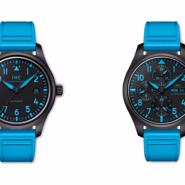 Часы IWC Pilot's Watch 41 в синем циферблате с черным корпусом — лимит для Джорджа Расселла