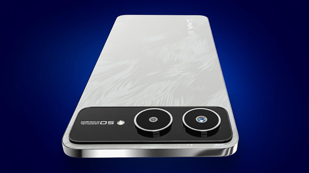 Задняя панель смартфона Lava Bold 2 5G с двойной камерой и светодиодной вспышкой