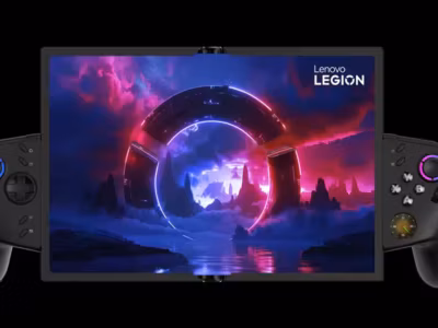 Игровая консоль Lenovo Legion Go Fold с двумя джойстиками и складным экраном