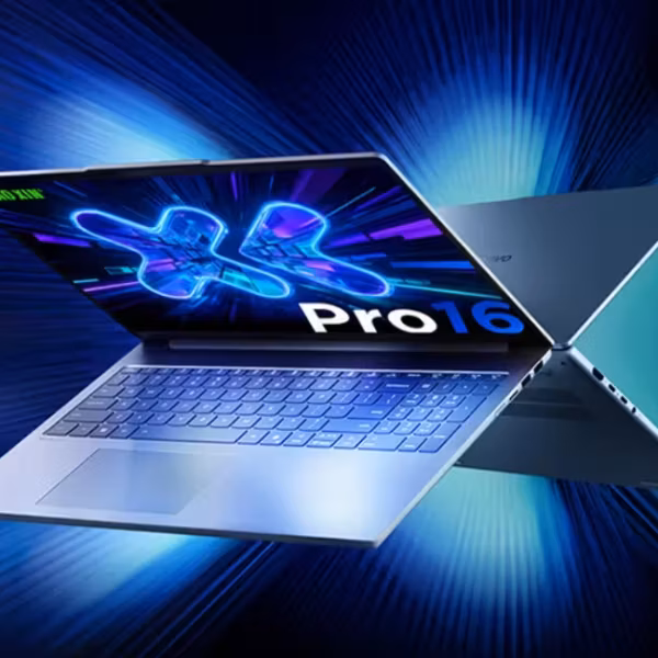 Ноутбук Lenovo Xiaoxin Pro 16 2026 AI Yuanqi Edition открытый с экраном и клавиатурой