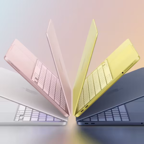 MacBook Neo в пастельных цветах, на которых запускают Windows 11 в виртуальной машине Parallels