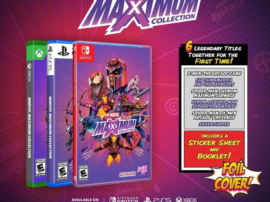 Коллекция Marvel Maximum Collection на Nintendo Switch: три книги и диск Limited Run Games