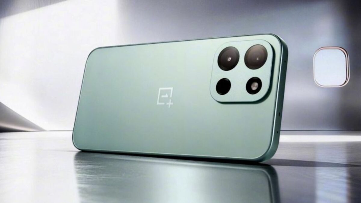 Смартфон OnePlus Nord CE 6 Lite на столе зеленого цвета