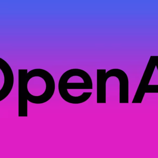 Логотип OpenAI на градиентном фоне для суперприложения на Mac с ChatGPT и Atlas