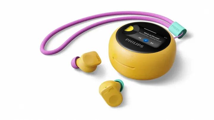 Наушники Philips с тряпичным шнуром и дисплеем. TAMPER PRO