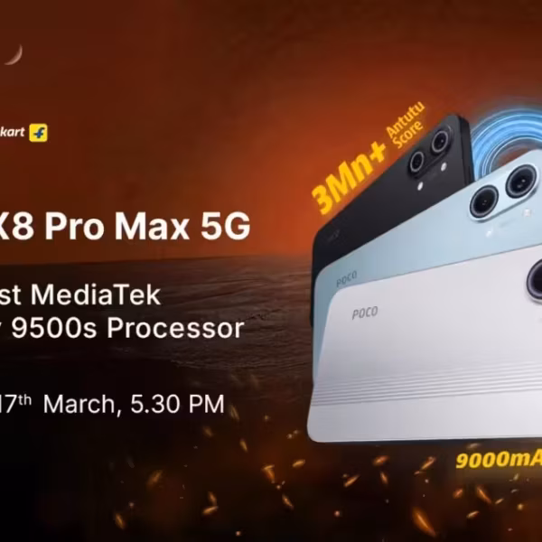 Промо Poco X8 Pro Max 5G с MediaTek Dimensity 9500s, 3 000+ и батареей 9000 мАч