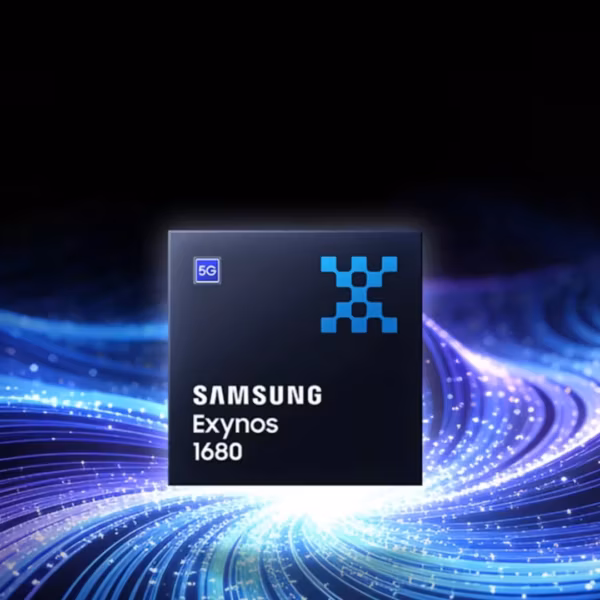 Чип Samsung Exynos 1680 с логотипом, акцент на стабильность и ИИ в среднем сегменте