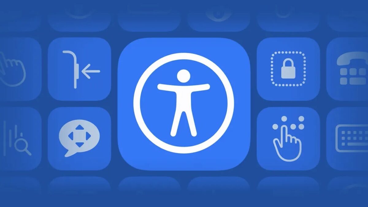 Иконка «Доступность» на iPhone: настройка с фигурой человека в интерфейсе