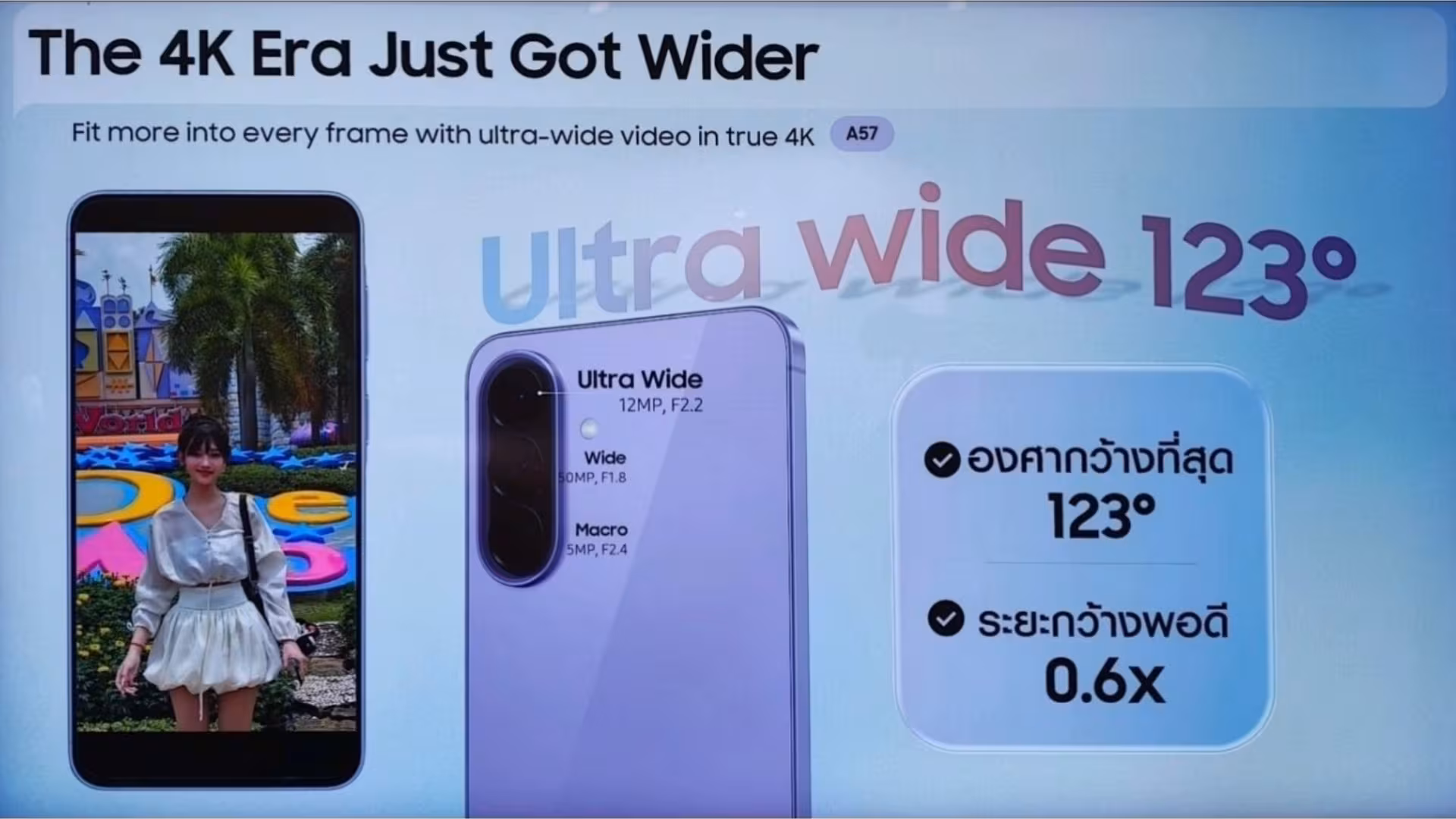 Samsung Galaxy A37 и A57 с Now Brief, Perplexity и улучшенной камерой 4 Samsung Galaxy A57 rear ultrawide camera 4k video recording leak