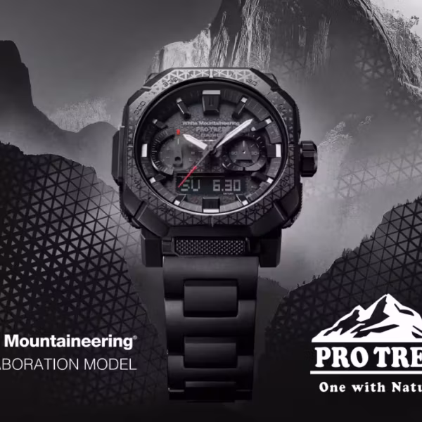 Часы Casio Pro Trek PRW-B1000WM-1 с титановым браслетом, лимитированный выпуск в черном цвете