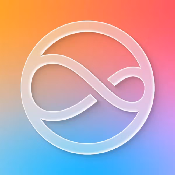 Логотип Apple на градиентном фоне для iMessage в контексте разговорного ИИ