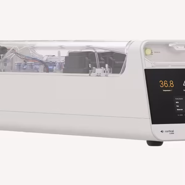 Биокомпьютер Cortical Lab CL1 с дисплеем и внутренними модулями для исследований и диагностики