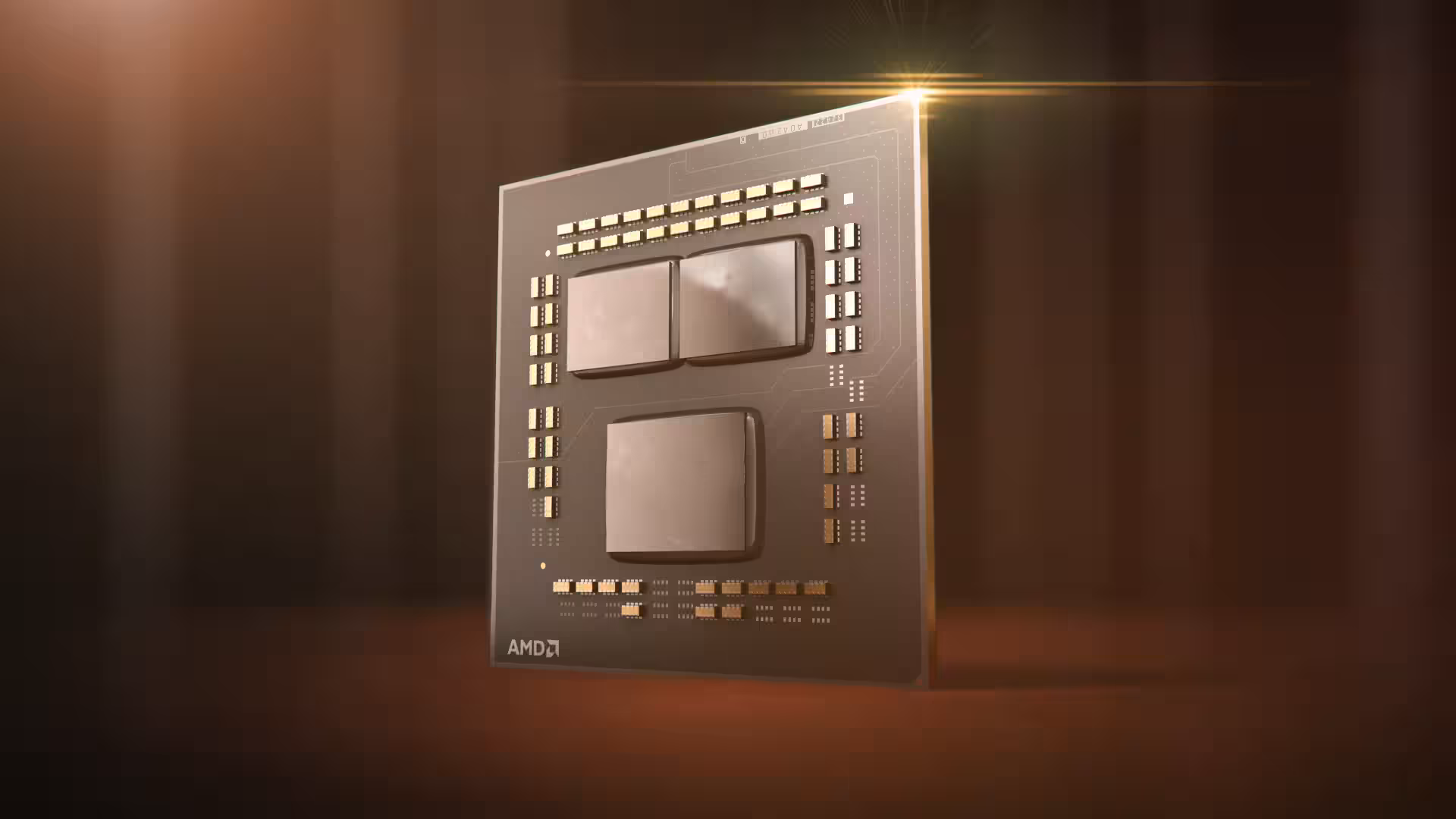 Процессор AMD с архитектурой 18A, крупный план